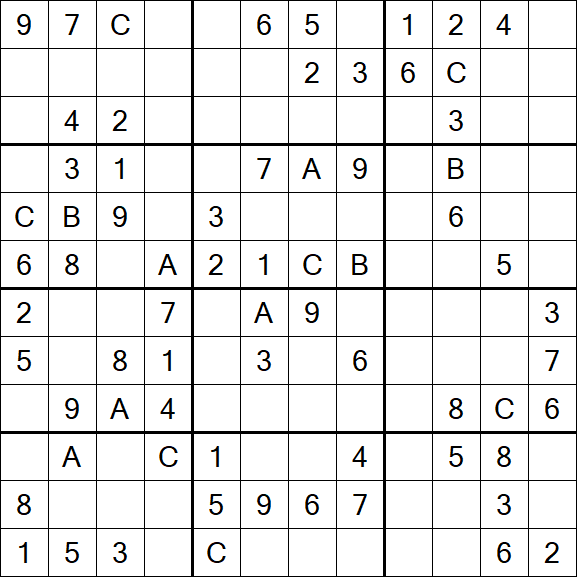 Sudoku 12x12 - Medium