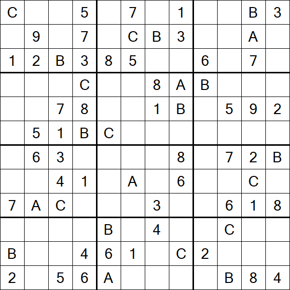 Sudoku 12x12 - Medium