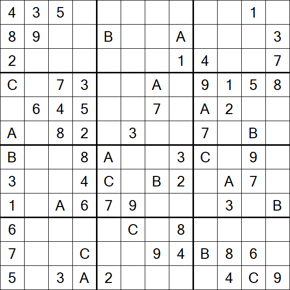 Sudoku 12x12 - Medium