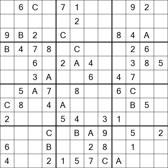 Sudoku 12x12 - Medium