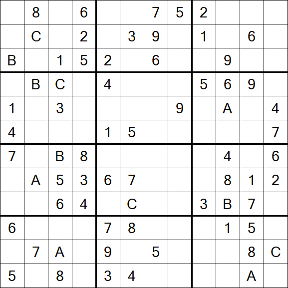 Sudoku 12x12 - Medium