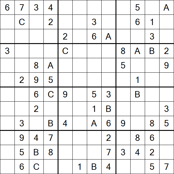 Sudoku 12x12 - Medium