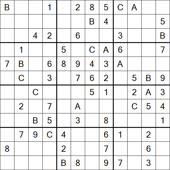 Sudoku 12x12 - Medium