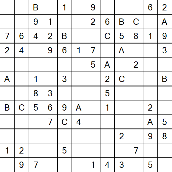 Sudoku 12x12 - Medium
