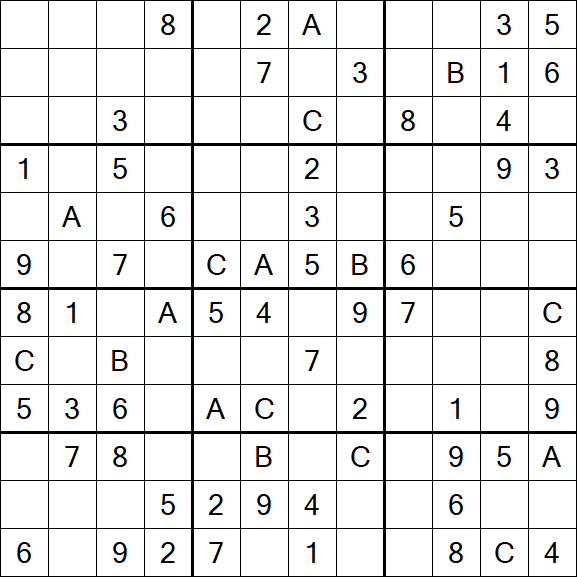 Sudoku 12x12 - Medium