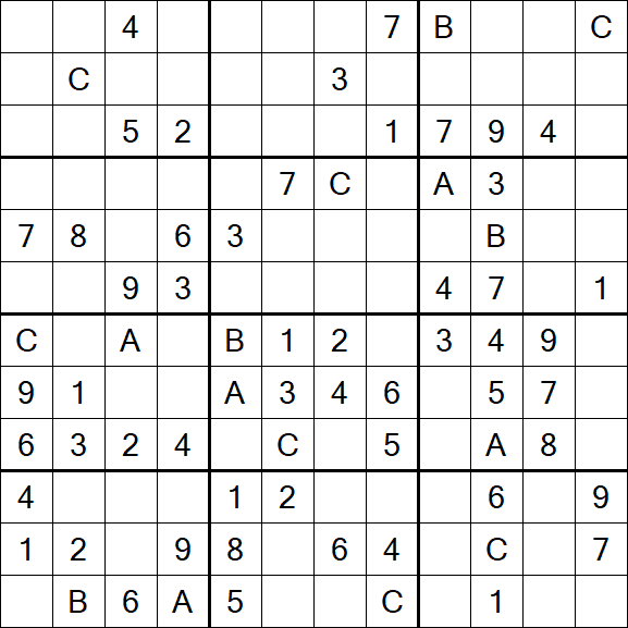 Sudoku 12x12 - Medium