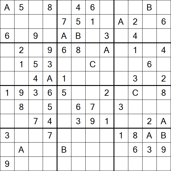 Sudoku 12x12 - Medium