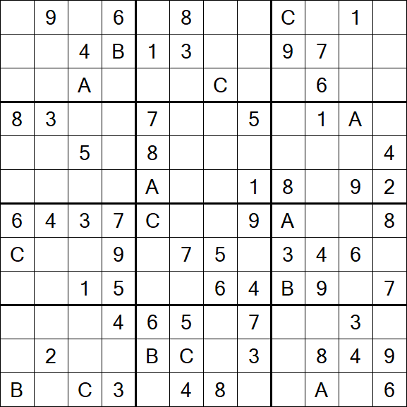 Sudoku 12x12 - Medium