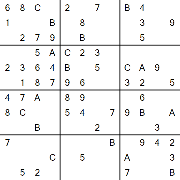 Sudoku 12x12 - Medium