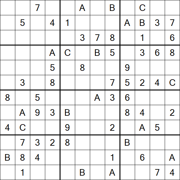 Sudoku 12x12 - Medium