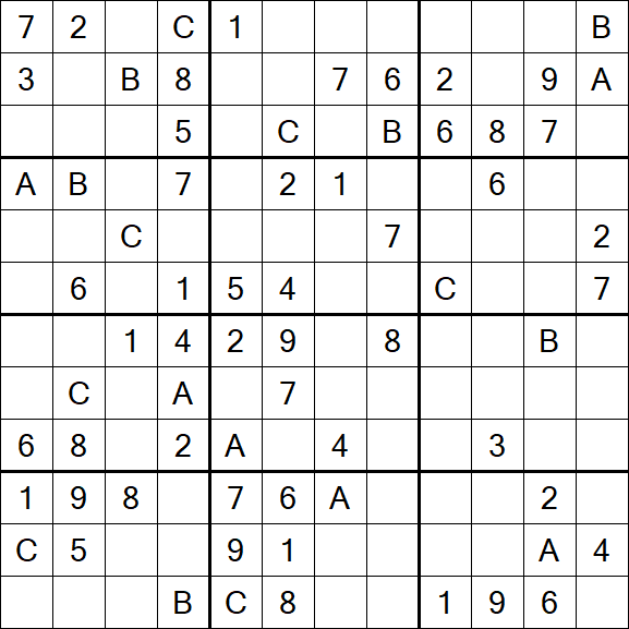 Sudoku 12x12 - Medium