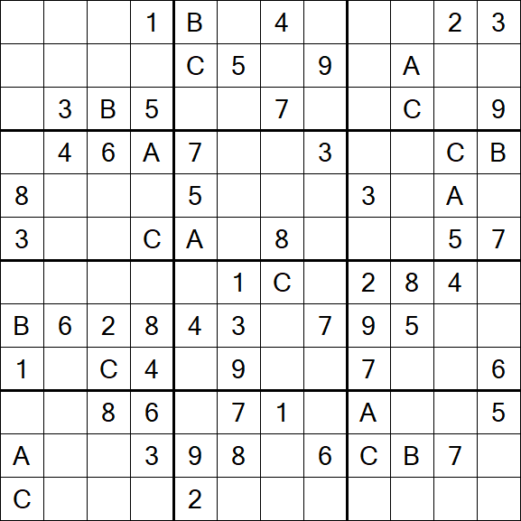 Sudoku 12x12 - Medium