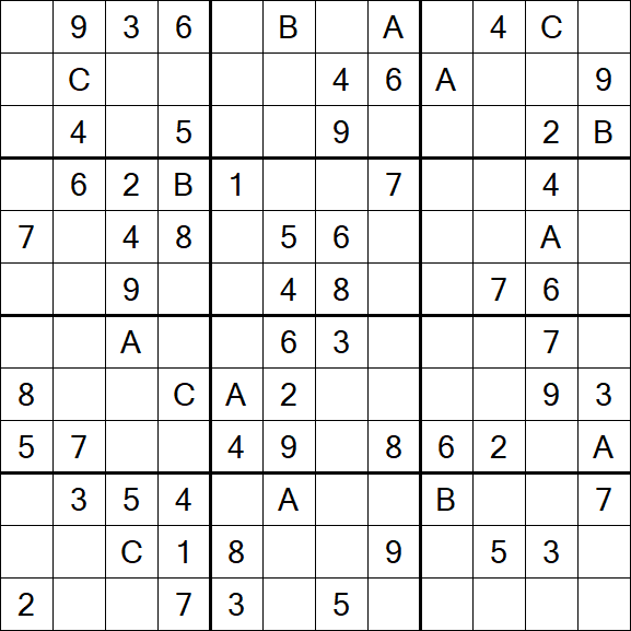 Sudoku 12x12 - Medium