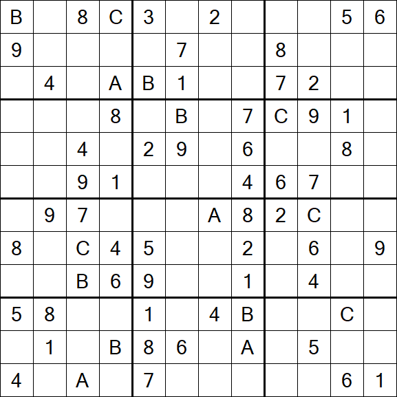 Sudoku 12x12 - Medium