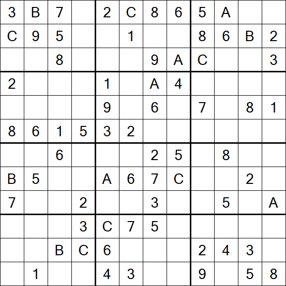 Sudoku 12x12 - Medium