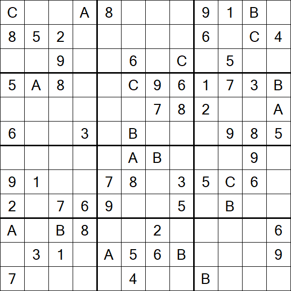 Sudoku 12x12 - Medium