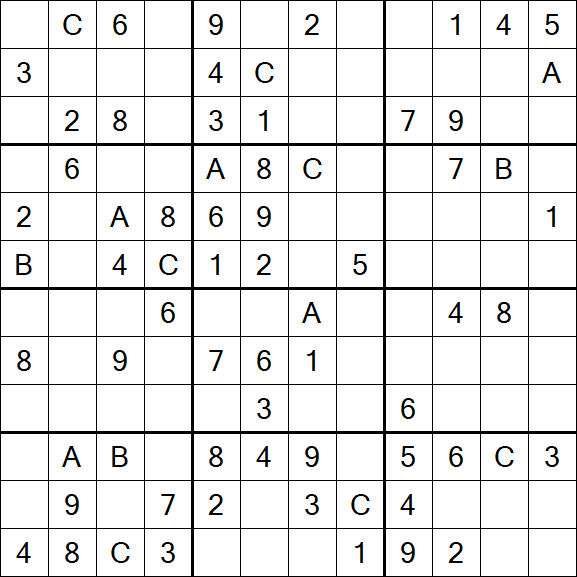 Sudoku 12x12 - Medium