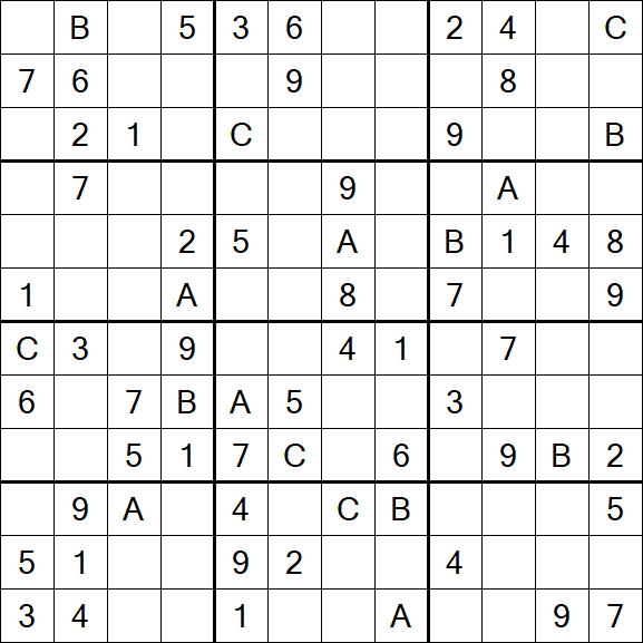 Sudoku 12x12 - Medium