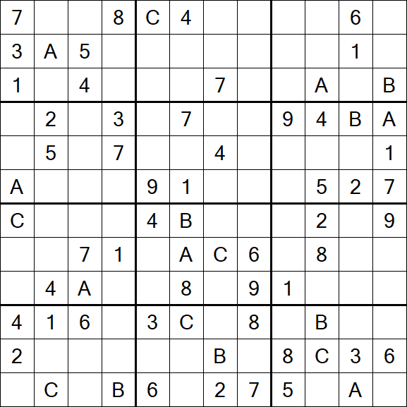 Sudoku 12x12 - Medium