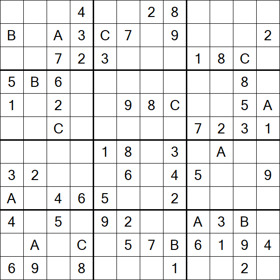Sudoku 12x12 - Medium
