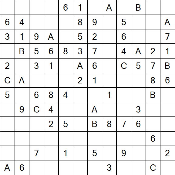 Sudoku 12x12 - Medium