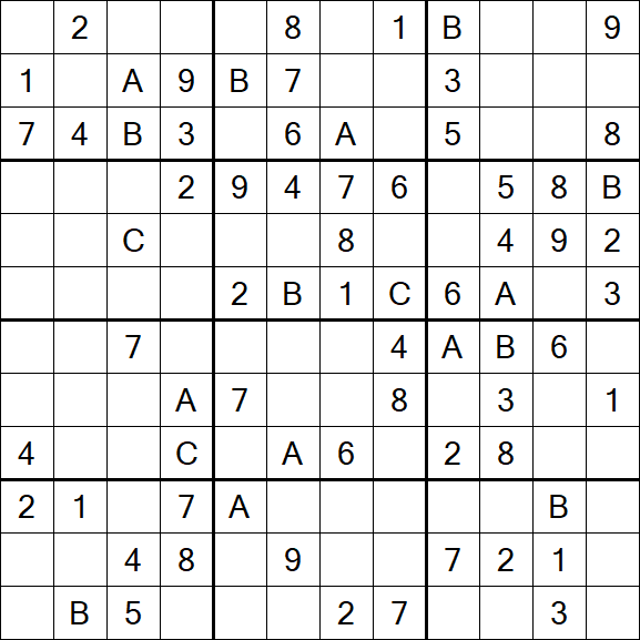 Sudoku 12x12 - Medium