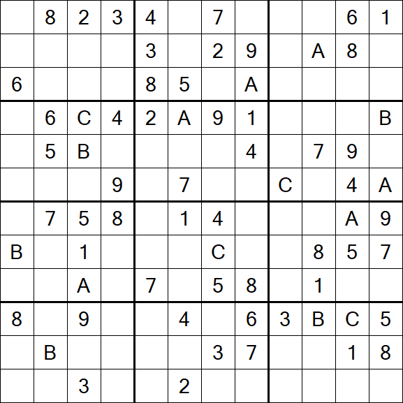 Sudoku 12x12 - Medium