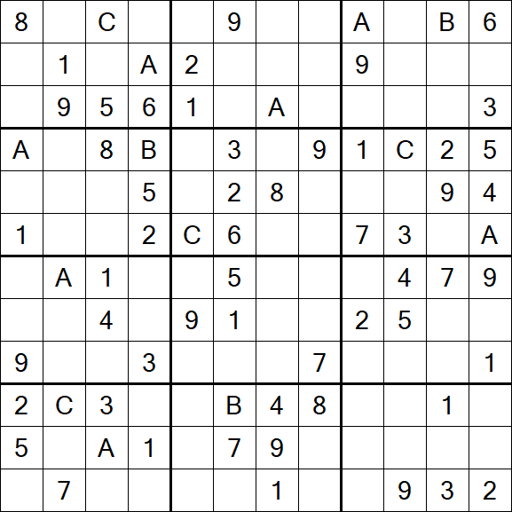 Sudoku 12x12 - Medium