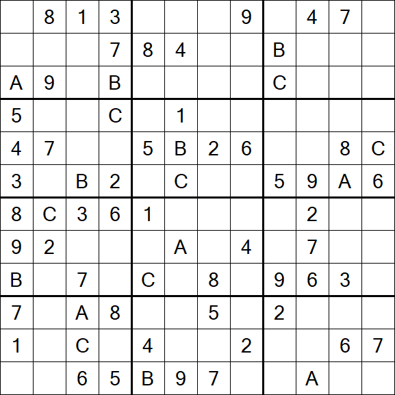 Sudoku 12x12 - Medium