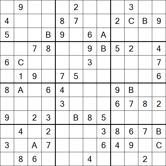 Sudoku 12x12 - Medium