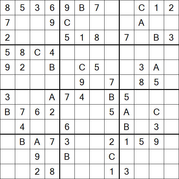 Sudoku 12x12 - Medium
