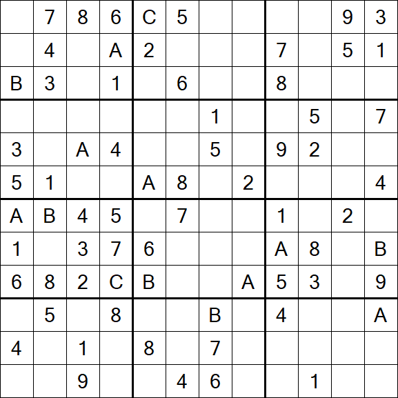 Sudoku 12x12 - Medium