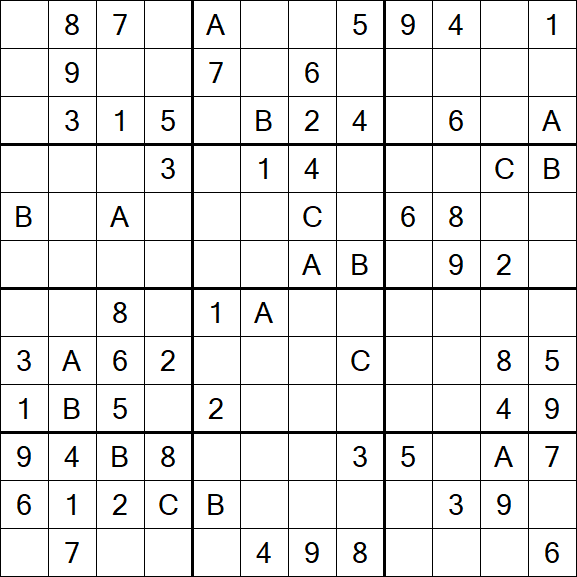 Sudoku 12x12 - Medium
