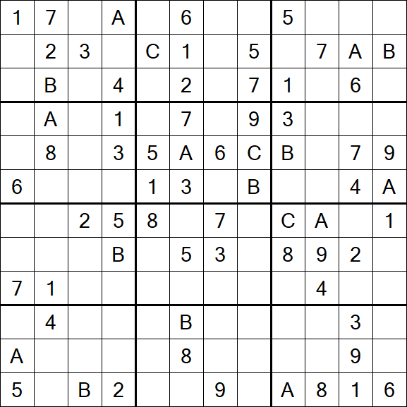 Sudoku 12x12 - Medium