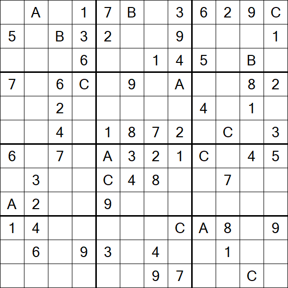 Sudoku 12x12 - Medium