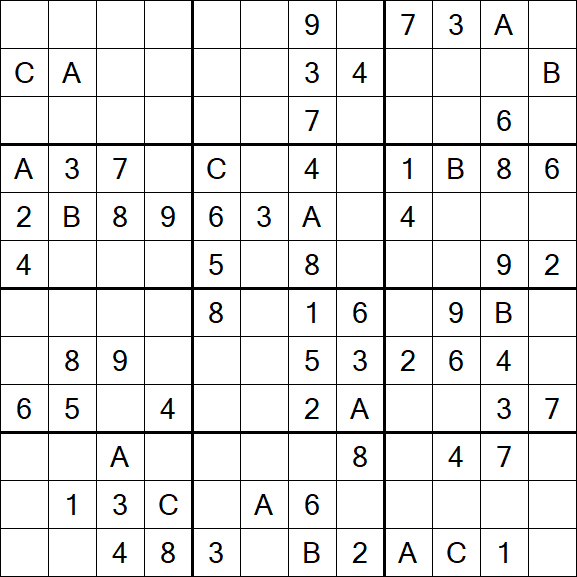 Sudoku 12x12 - Medium