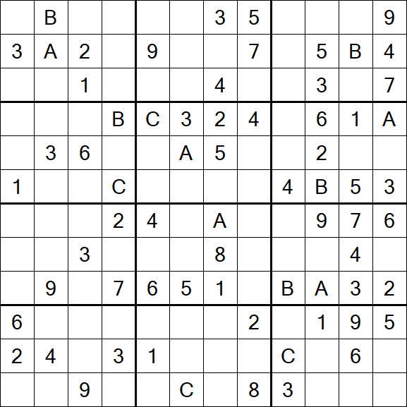 Sudoku 12x12 - Medium