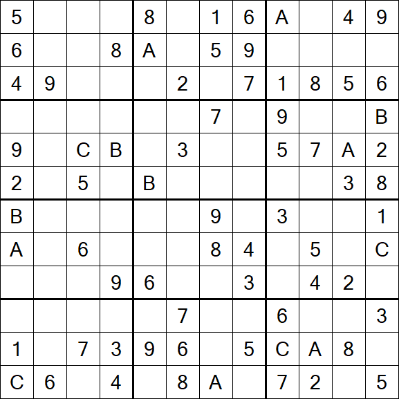 Sudoku 12x12 - Medium