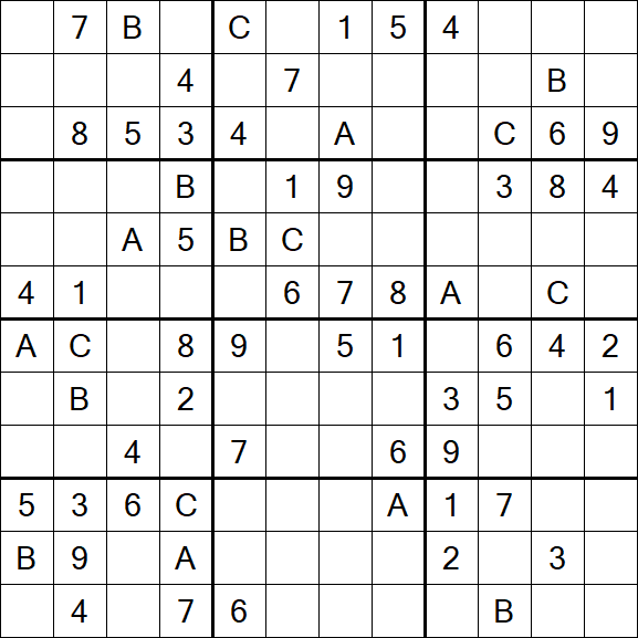 Sudoku 12x12 - Medium