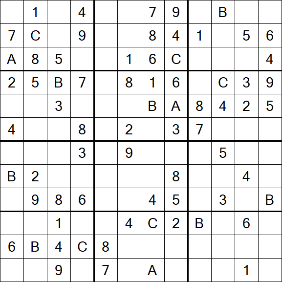 Sudoku 12x12 - Medium