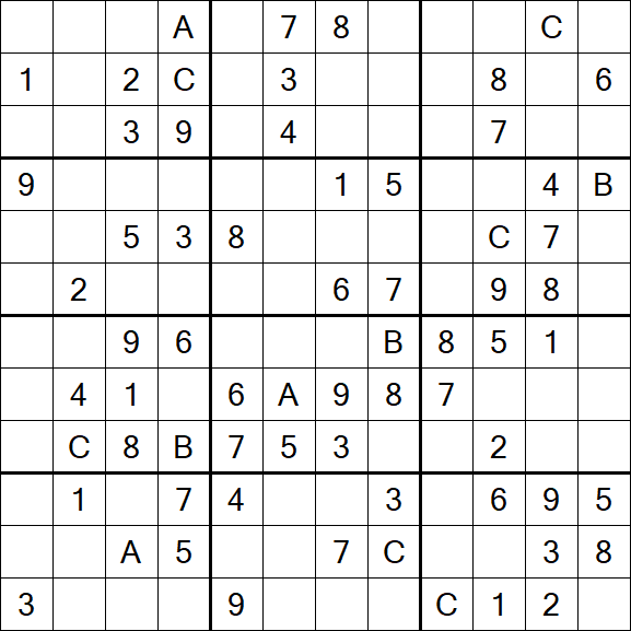 Sudoku 12x12 - Medium