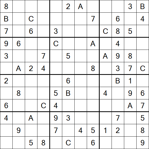Sudoku 12x12 - Medium