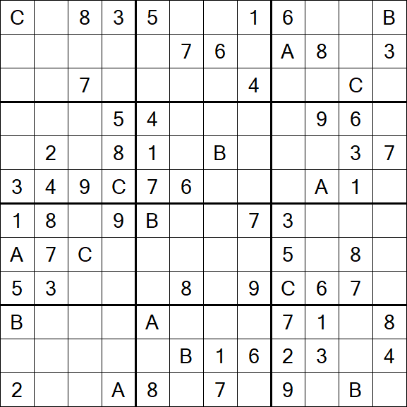 Sudoku 12x12 - Medium