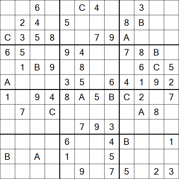 Sudoku 12x12 - Medium