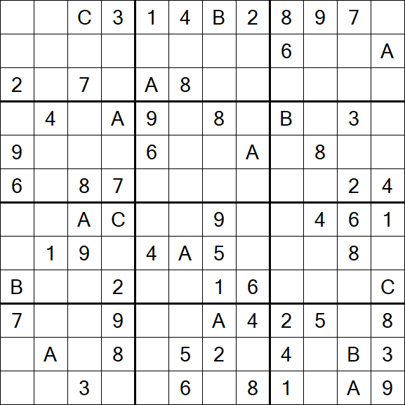 Sudoku 12x12 - Medium