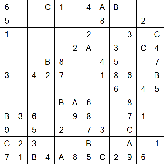 Sudoku 12x12 - Medium