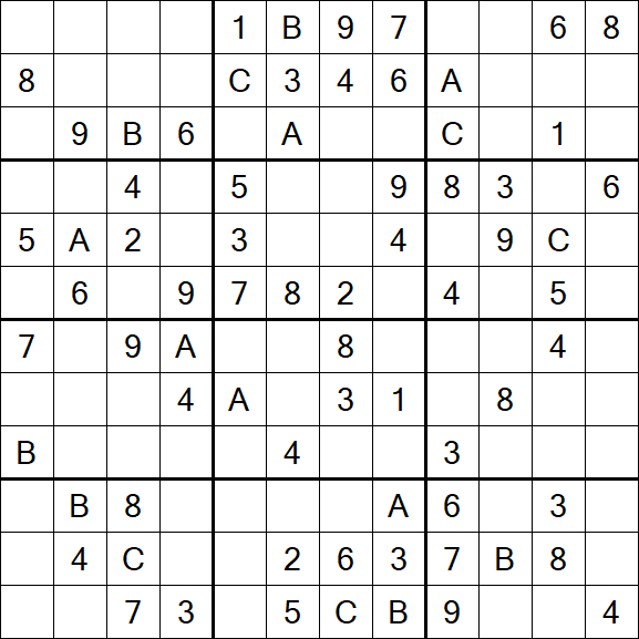 Sudoku 12x12 - Medium