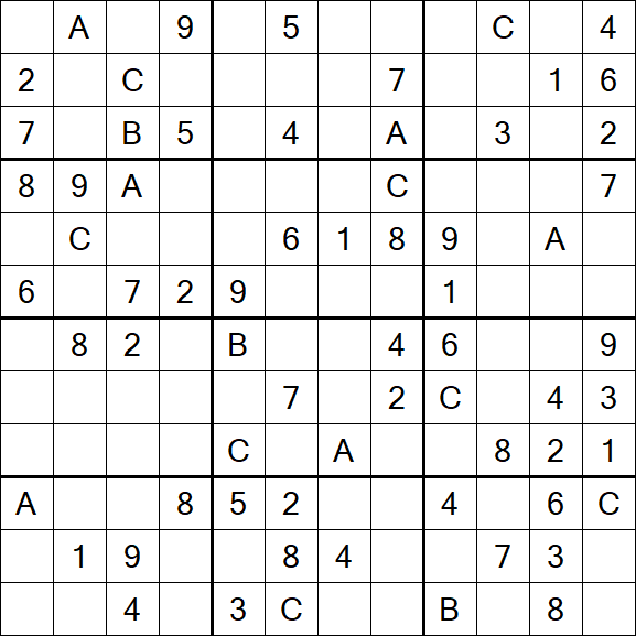 Sudoku 12x12 - Medium