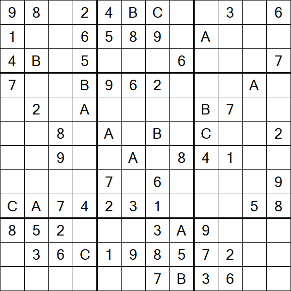Sudoku 12x12 - Medium