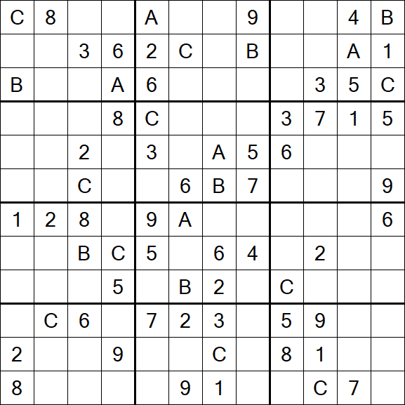 Sudoku 12x12 - Medium